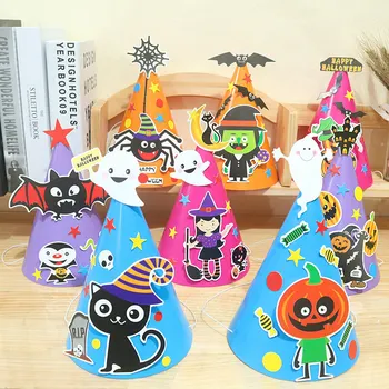 

Halloween series hat DIY Toy accessory party set birthday party decoration spider bat child handmade small gifts party kids hat