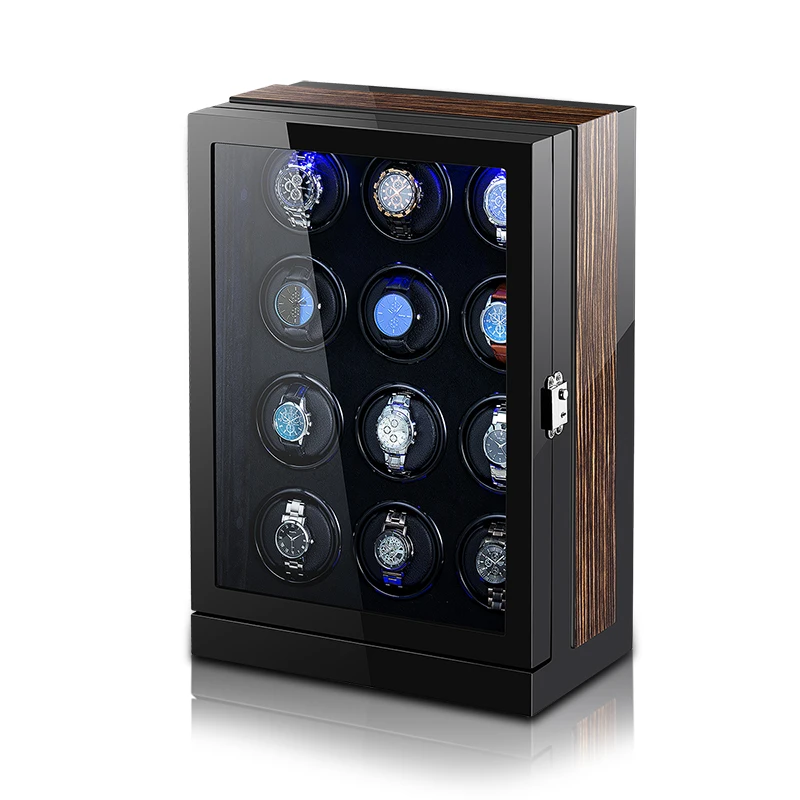 

Automatic Luxury Watch Winder Box Accessories Display Mechanical Rotating Uhrenbeweger Velvet or Leather for Men