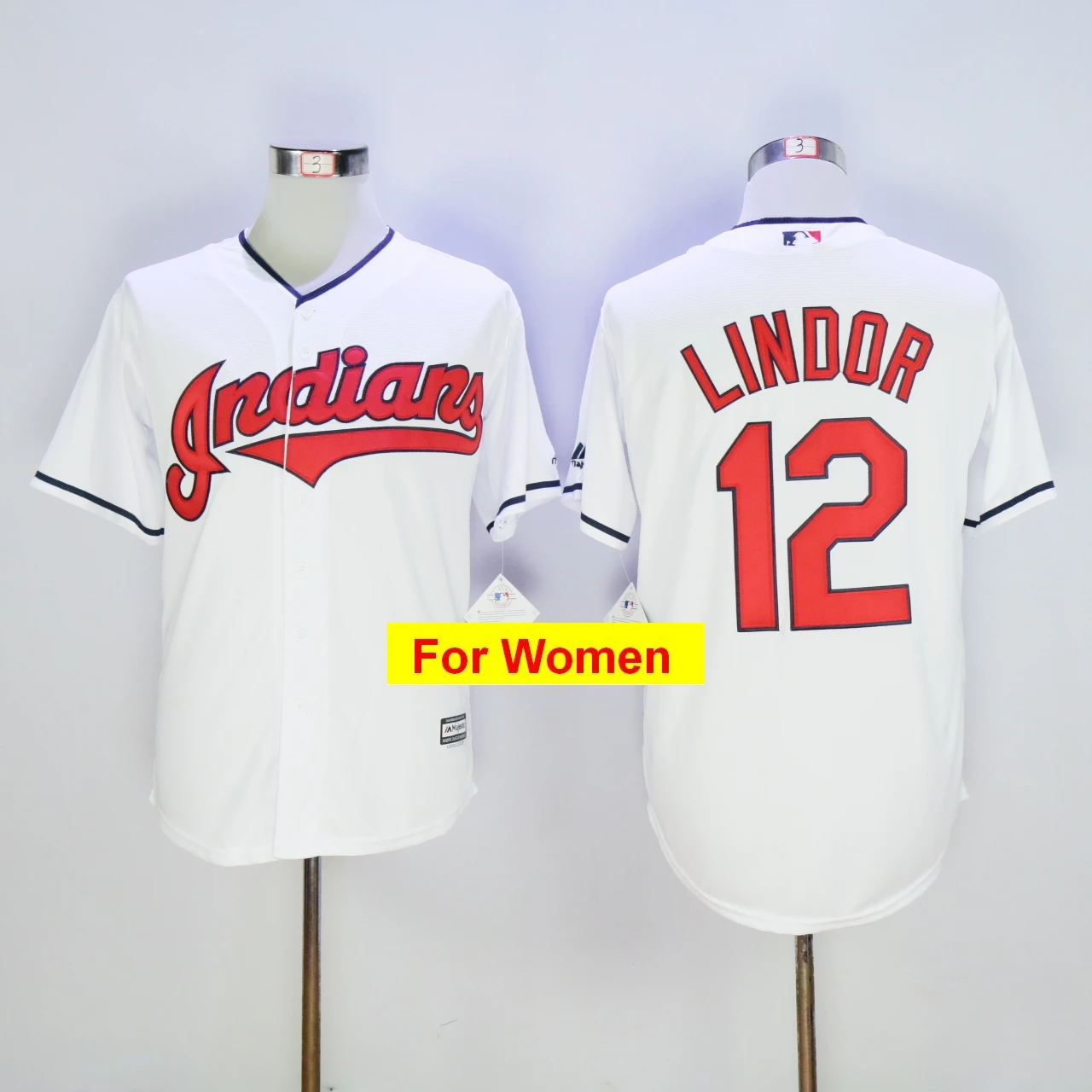 women Cleveland Francisco Lindor Jim Thome Corey Kluber Jason Kipnis FLEX& Cool Base Player Jersey - Цвет: Золотой