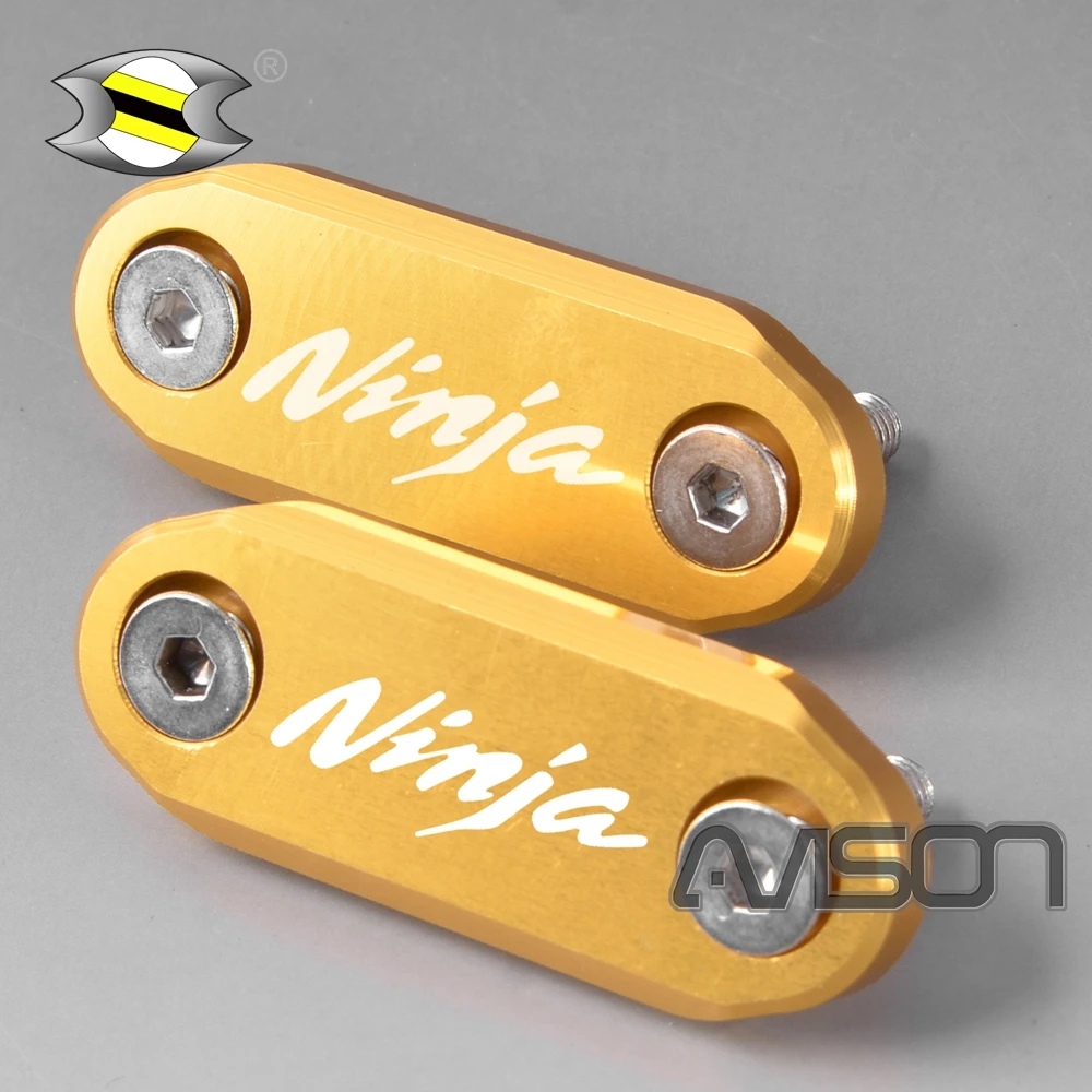 For  Ninja300 400 650 ZX6R Mirror Block Off Plates Upper Fairings Protect Anodized Aluminum Construction 3