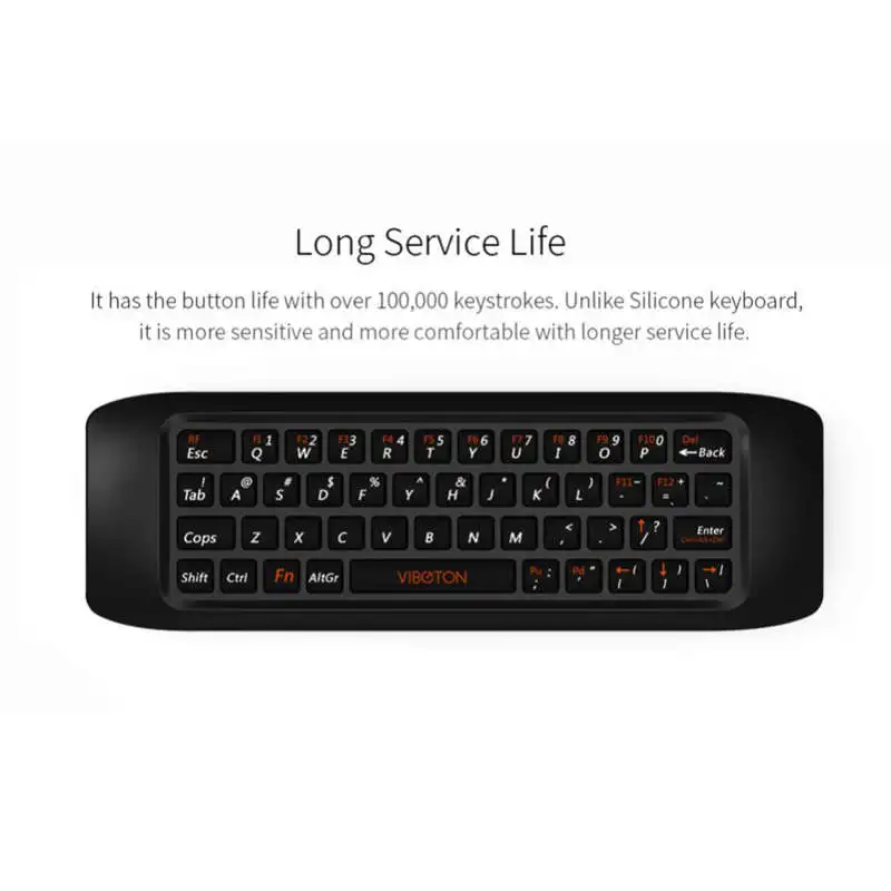 Viboton 2 4G Fly Air Mouse Raspberry Pi 3 Беспроводная клавиатура Пульт дистанционного управления
