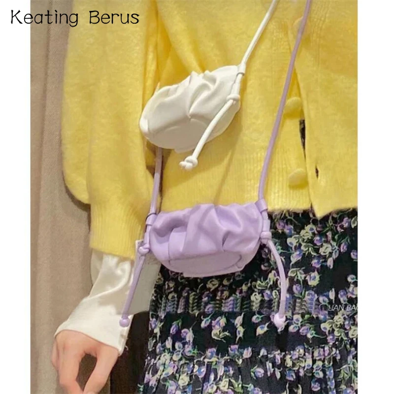 

1 PC Leather Shoulder Bag Tiny PU Crossbody Bag Soft High Quality Organizer Messenger Bags For Women Luxury Small bolsa feminia