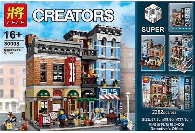 

Brand 30008 Street View Detective Agency Office Children'S Educational Assembled Building Blocks