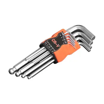 

9 Pcs Ball Head Hex Key Wrench Sets Torx L Shape Repair Tool Screwdriver Tool Set Steel Torque Spanner