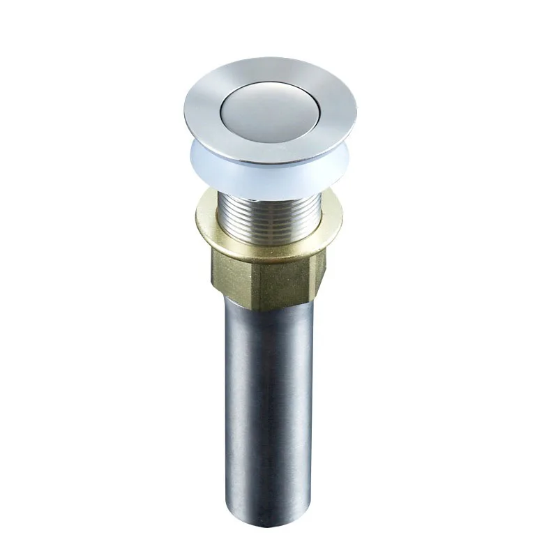 

Chrome Bathroom Basin Waste Sink Push Button Click Clack Plug Slotted Kit
