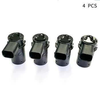 

4pcs Durable Tool Car ABS Backup 4F23 15K859 AA Buzzer Easy Install PDC Black Parking Sensor Reverse Bumper Professional Assist