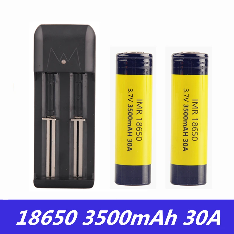 

Vape Battery 18650 Original Listman IMR 3.7V 30A 3500mAh E-Cigarette Rechargeable Li-ion Battery 18650 Battery For Vape Box Mod