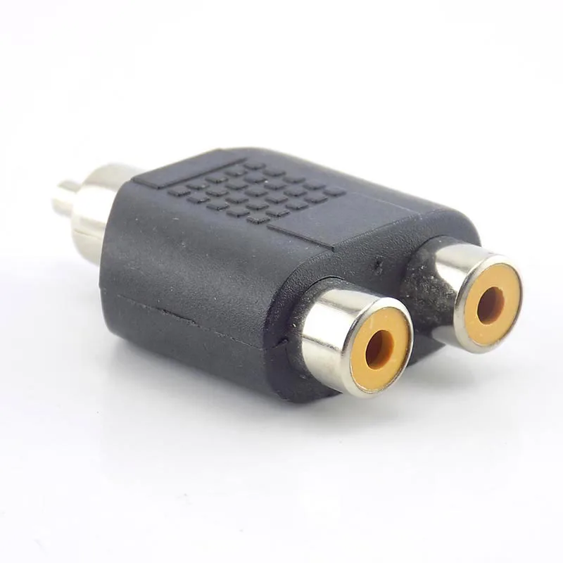 5x RCA штекер на 2 гнездовая контакт-деталь RCA AV Разъем для аудиокабеля IN-LINE конвертер Разъем для CCTV камеры безопасности H10