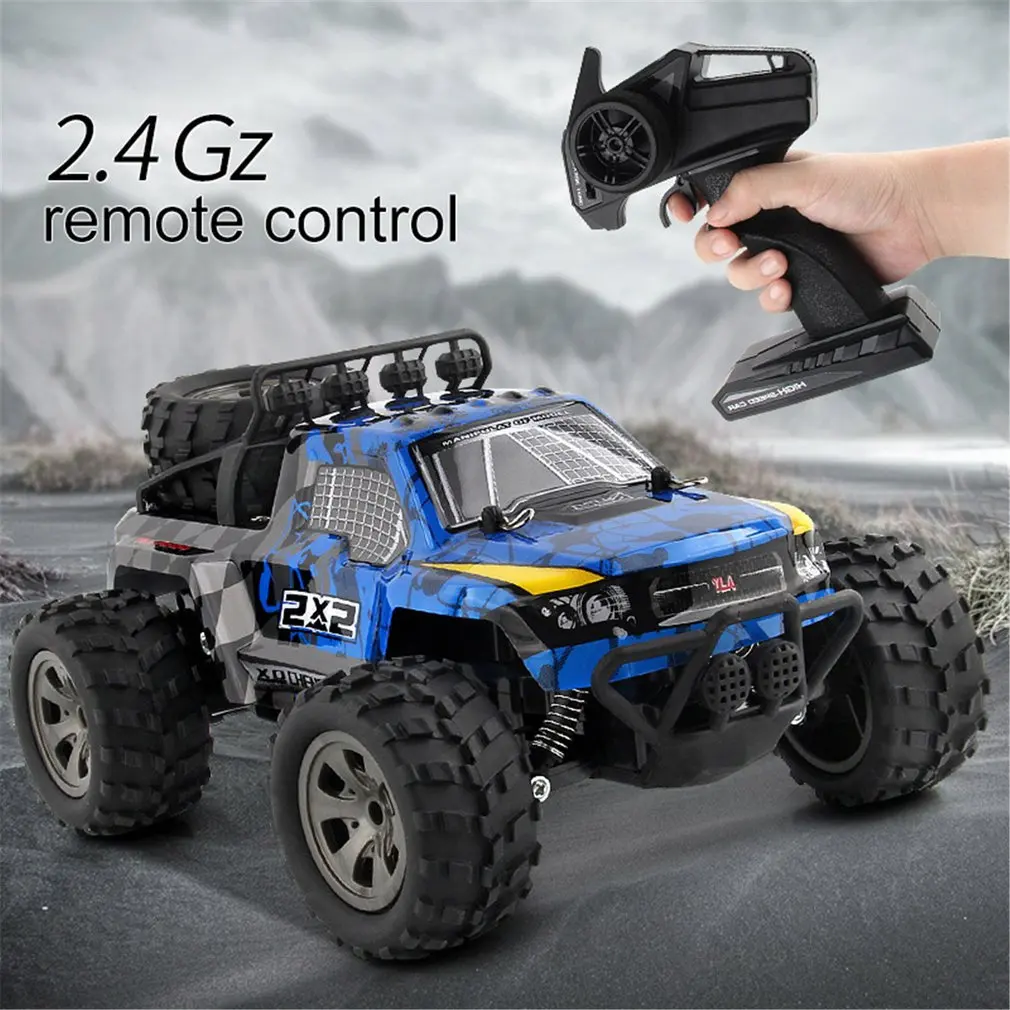 blue 1:18 2,4G 4WD RC большой ножной автомобиль грузовик дистанционное управление внедорожный гусеничный автомобиль модель RTR игрушка для детей подарок - Цвет: blue