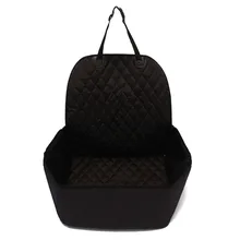 Водонепроницаемый утолщенный безопасный дорожный бустер для кошек, черная корзина, чехол для сиденья автомобиля, многофункциональная Складная переноска для домашних животных, собак, передний ряд