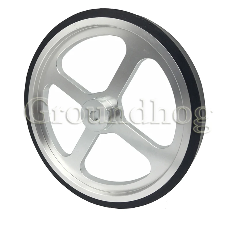 Aluminum Encoder meter wheel Synchronous wheel OVW Length measuring rubber wheel Perimeter 500mm hole 6 8 10 12 15mm Aluminum Encoder meter wheel Synchronous wheel OVW Length measuring rubber wheel Perimeter 500mm hole 6 8 10 12 15mm