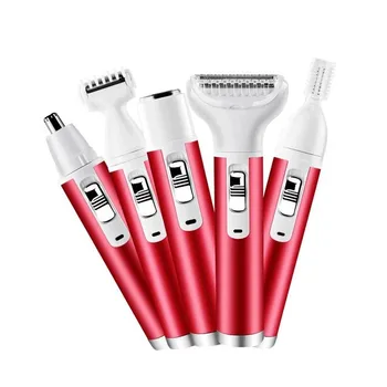 

5 in 1 Hair Removal Epilator Female Eyebrow Trimmer Epilator Shaver for Face arms Leg hair bikini underarms Trimmer
