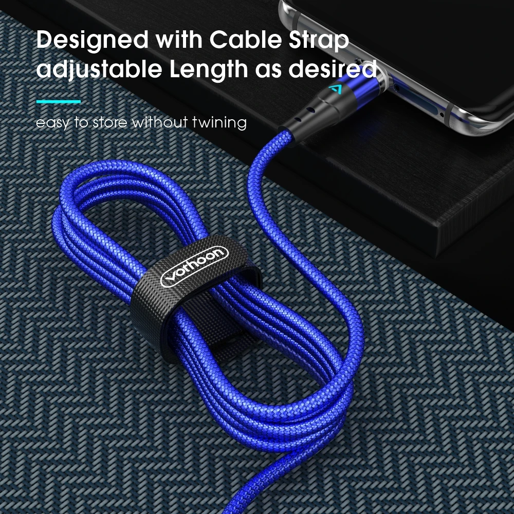 Магнитный кабель Vothoon 1 м Micro USB C для iphone 11Pro XS Samsung Xiaomi Type быстрой зарядки зарядный