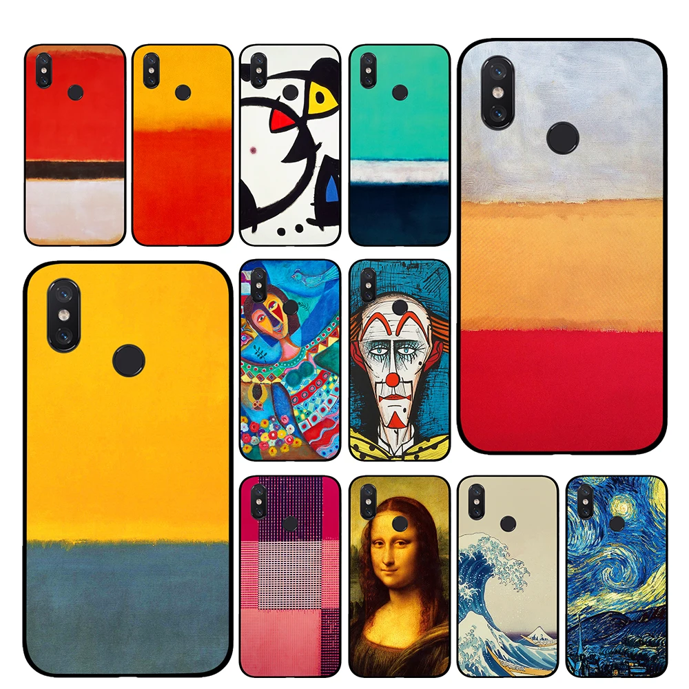 classic paint art illustration For Xiaomi Redmi GO 4 5 6 7 Pro 4A 4X 5A 5Plus 6A cases cover | Мобильные телефоны и