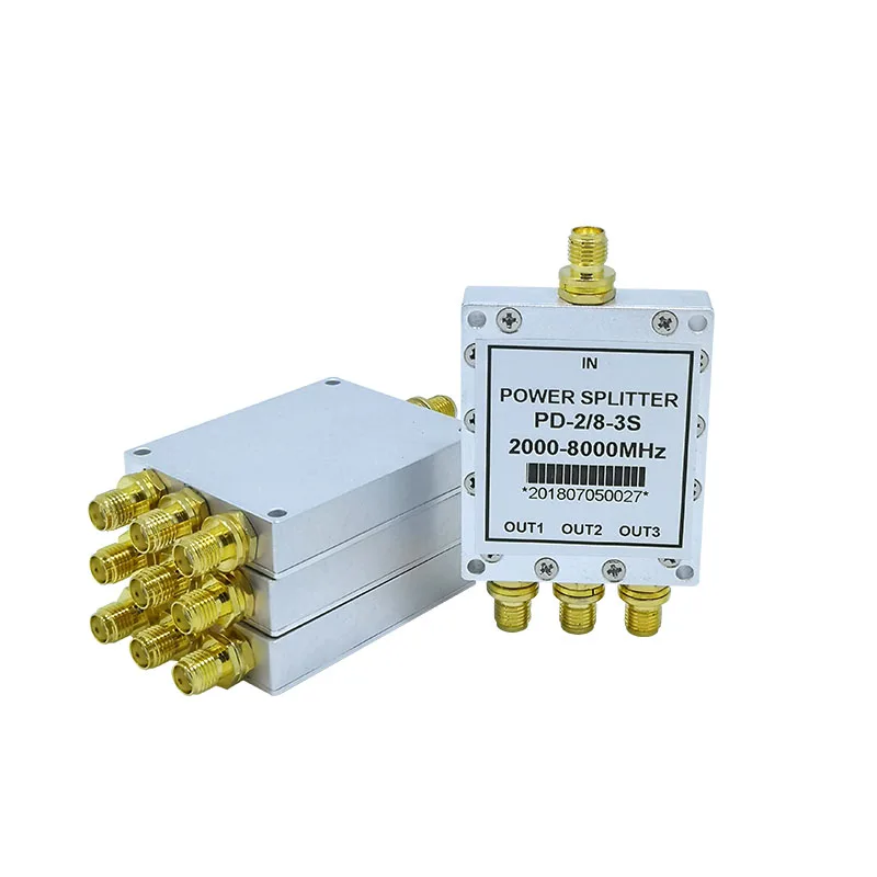 

SMA Microstrip три делителя питания WIFI 2-8G разделитель 2,4G, 5,8G делитель питания один на три