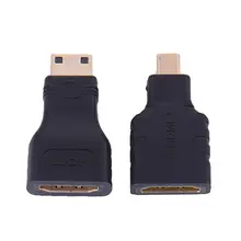 HDMI для Micro HDMI+ HDMI для мини позолоченный конвертер HD разъем удлинитель адаптер для видео ТВ для Xbox 360 HD tv 1080P