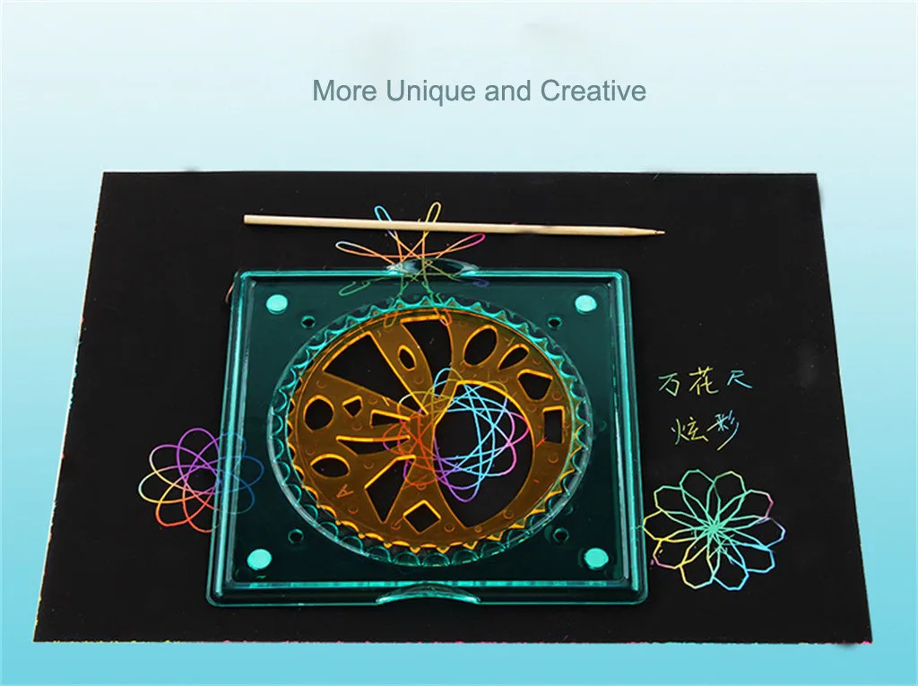 Новые математические игрушки Спирограф Делюкс набор дизайн подарок разноцветные гелевые ручки набор для развития обучения и образования Прямая поставка