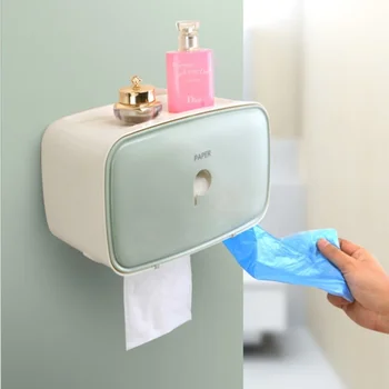 

Creative health carton hot sale free punch paper towel box nailless and traceless drawer paper roll storage box storage rack