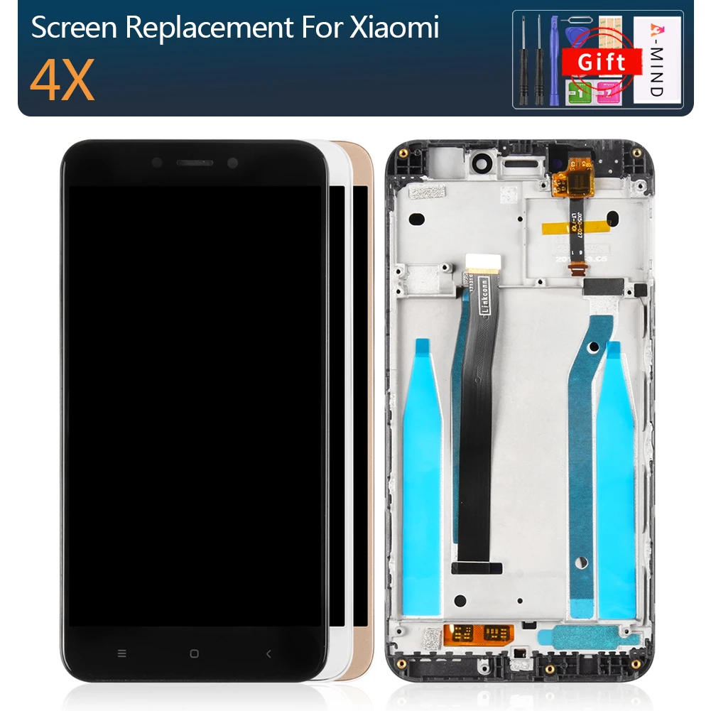 

Original Display For Xiaomi Redmi 4X Display Touch Screen LCD For Xiaomi Redmi 4x LCD Display Assembly with Frame 4X LCD Display