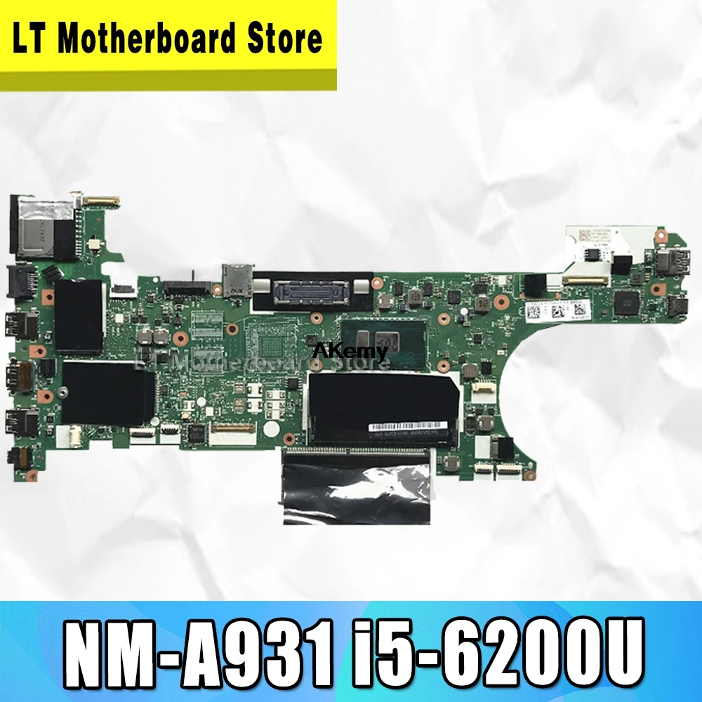 

01HW527 CT470 NM-A931 main board For lenovo Thinkpad T470 Laptop Motherboard SR2EY I5-6200U CPU DDR4