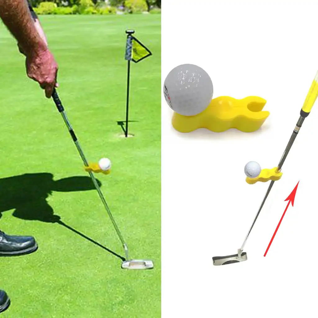 Yellow plastic golf swing trainer Clearance