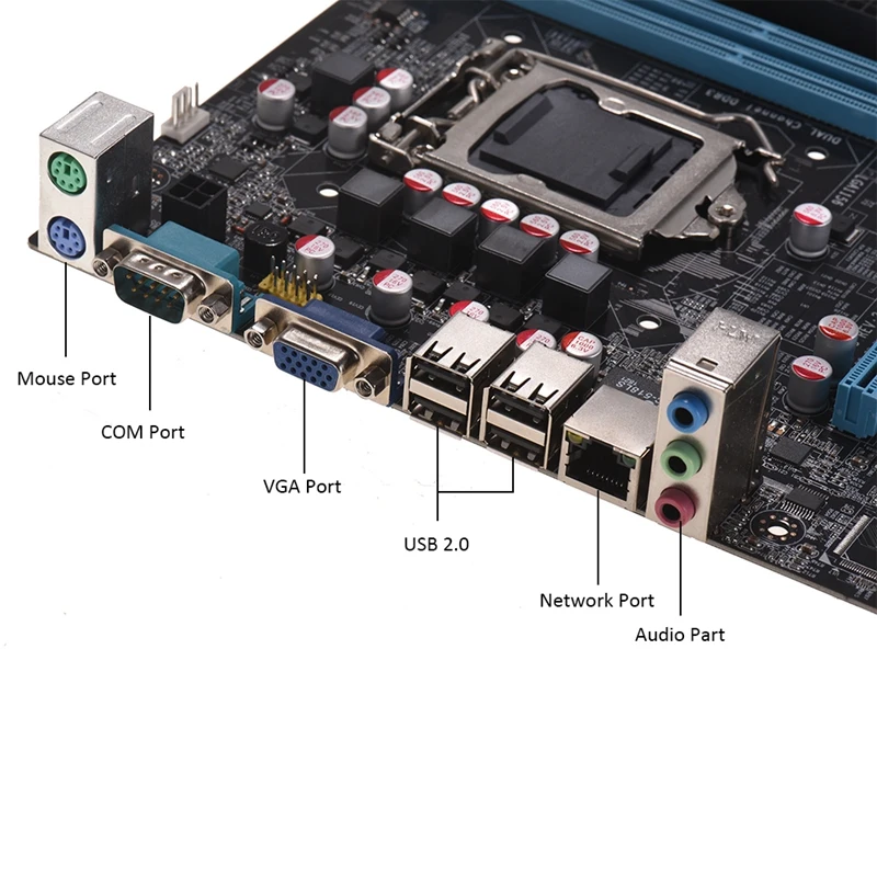 Материнская плата H55 Lga1156 для компьютера Ddr3 поддерживает I3 I5 I7 материнская
