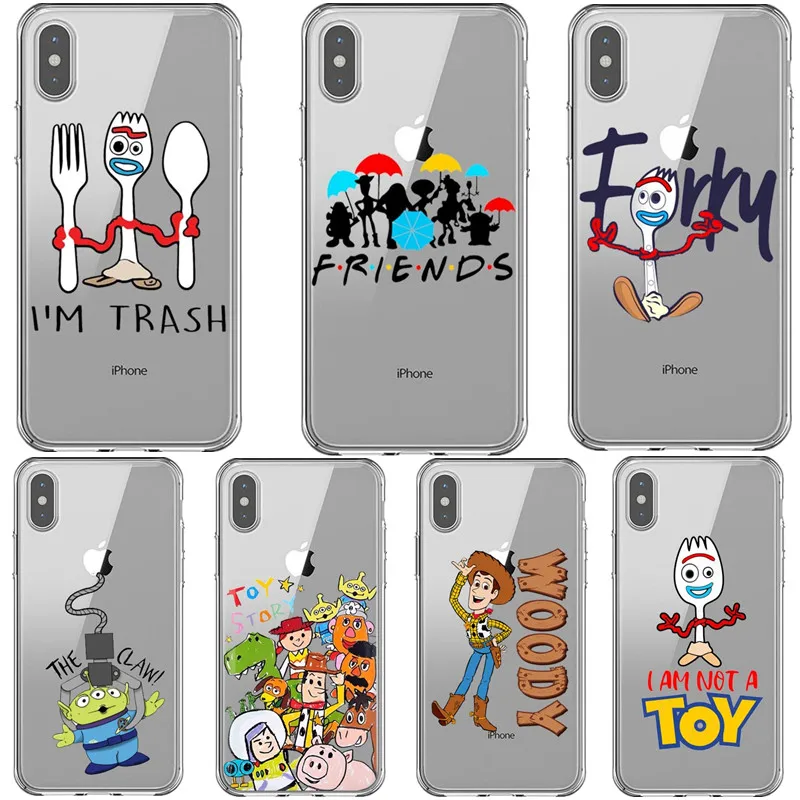 Forky мягкий чехол для телефона силиконовый чехол для iphone 8 7 Plus 6 6splus X XS MAX 5 5S SE XR у вас есть друг во мне чехол Coque Capa