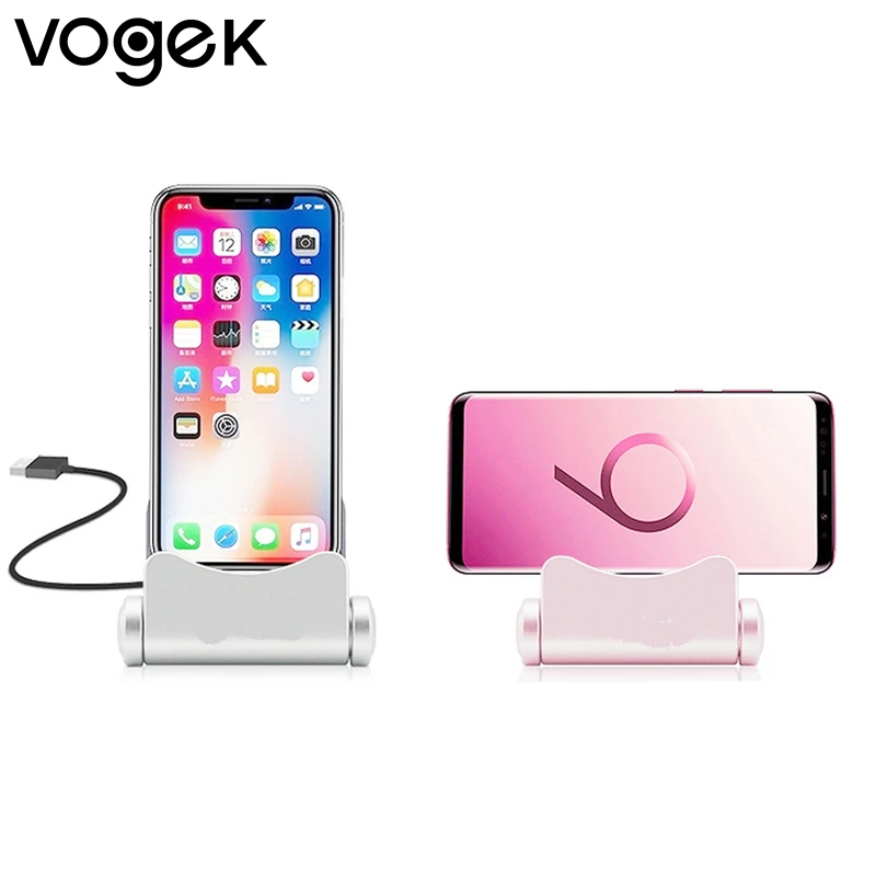 

Vogek Charging Dock for iPhone Cable Phone Stand Holder 360 Degree Rotating Charging Base Dock Station for Samsung Xiaomi