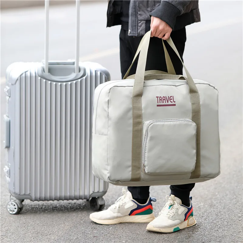 Sac de sport pliable, pratique, léger, grande capacité, sac de voyage,  bagage à main pour voyage en plein air, rangement Portable - AliExpress