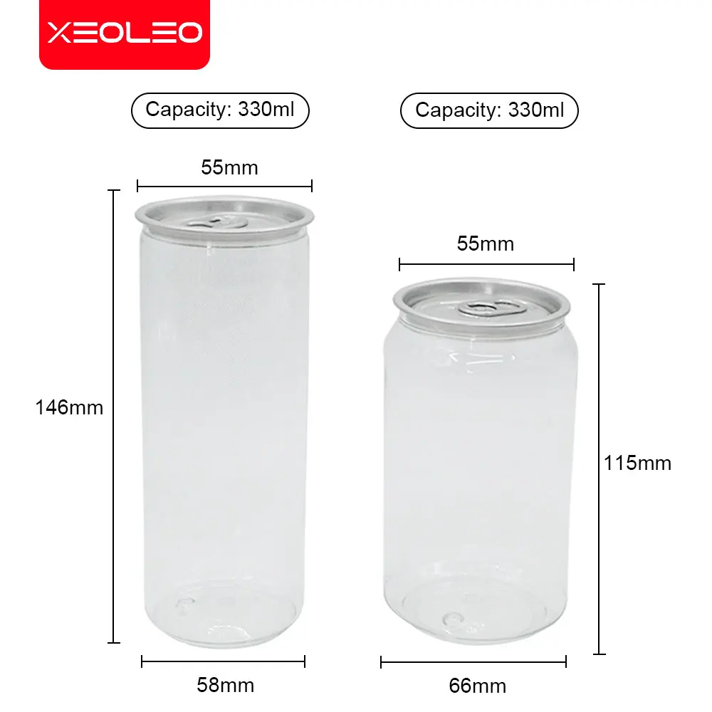 Boba Tea Bottiglia Di Alluminio Bottiglia In Pet 330Ml Per Caffè/Bubble Tea/Tè Al Latte 200 Pezzi/Lattine Di Cartone Bubble Tea Con Coperchio Insieme