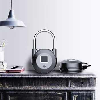 

Smart Fingerprint Lock Padlock USB Charging Keyless Unlock Anti-Theft Waterproof Bag Lock Travel Luggage Drawer Safety Door Lock