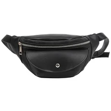 Поясная Сумка Женская поясная модная Водонепроницаемая нагрудная сумка дамская поясная сумка для живота кошелек(черный