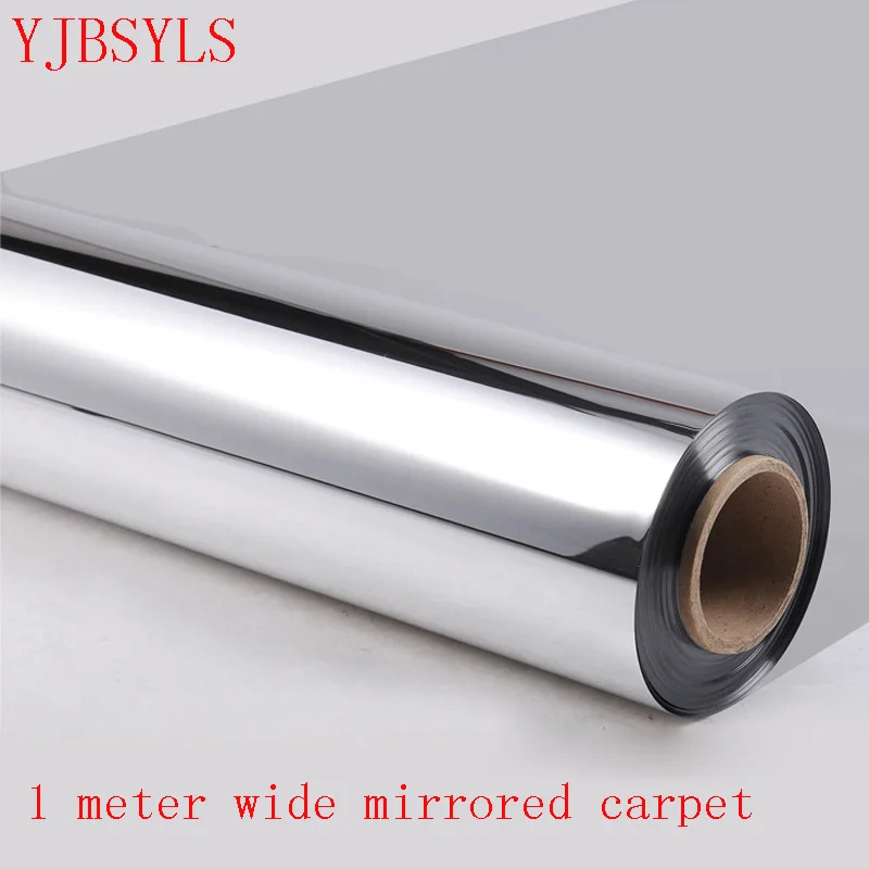 Новые толстые небьющиеся PE зеркальные панели Свадебные реквизиты зеркальный ковер износостойкие Свадебные Т-образные зеркальные бумажные гостиничные