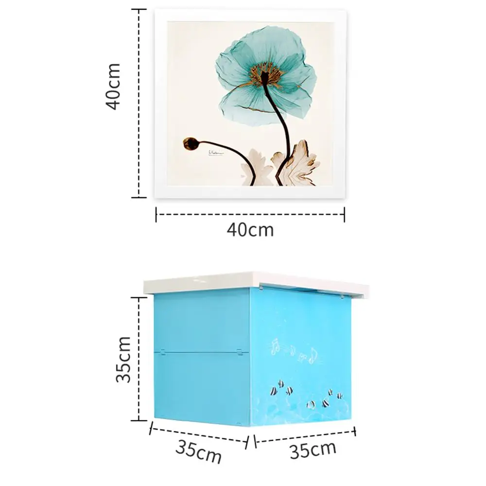 Настенная картина Картина складной органайзер для хранения на полке ванная комната Одежда Коробка для хранения в шкафу