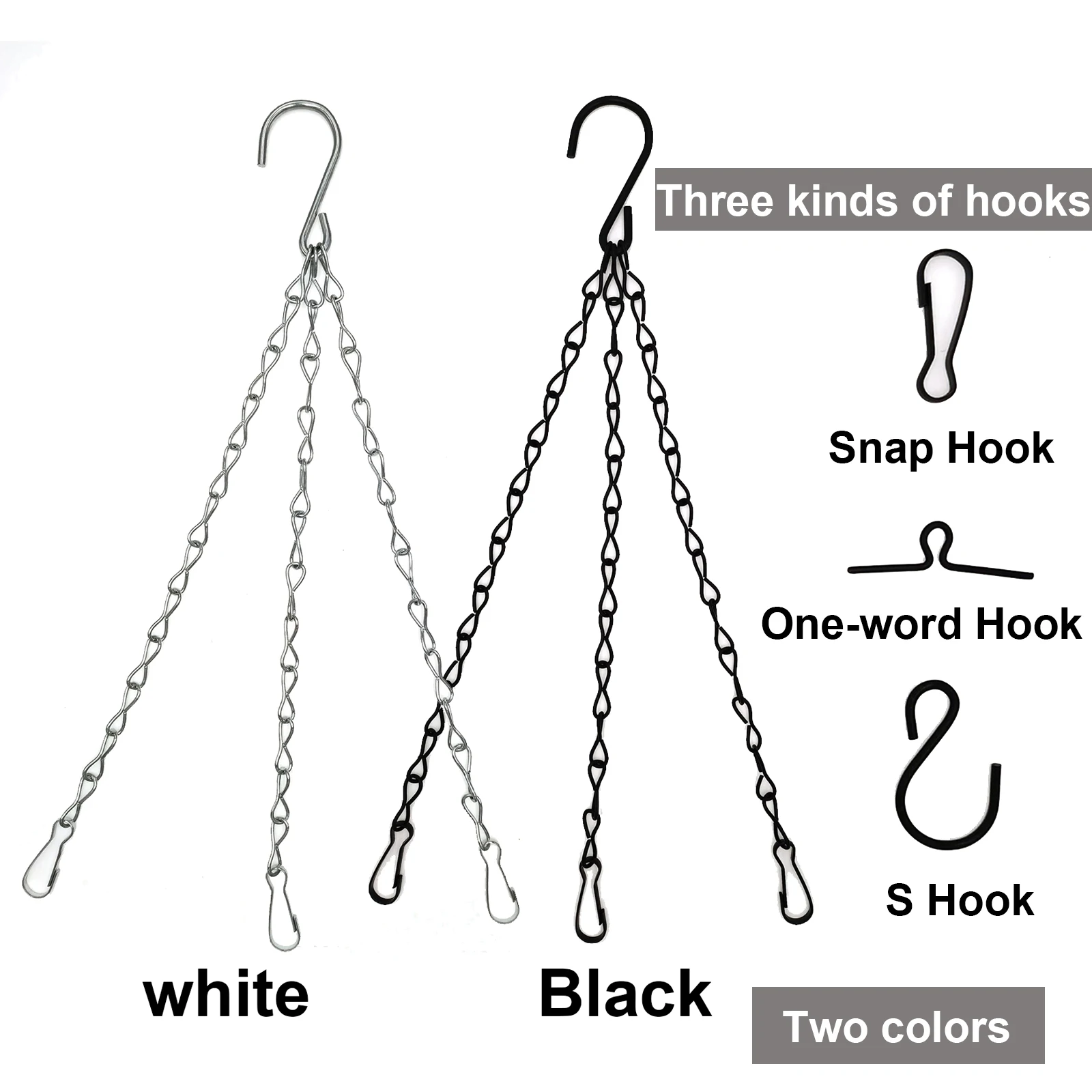 1Pc Flower Pot Hanging Basket Chain Replacement Plant Hanger Iron Flower Pot Bird Feeders Hanging Basket Chain Other Ornaments