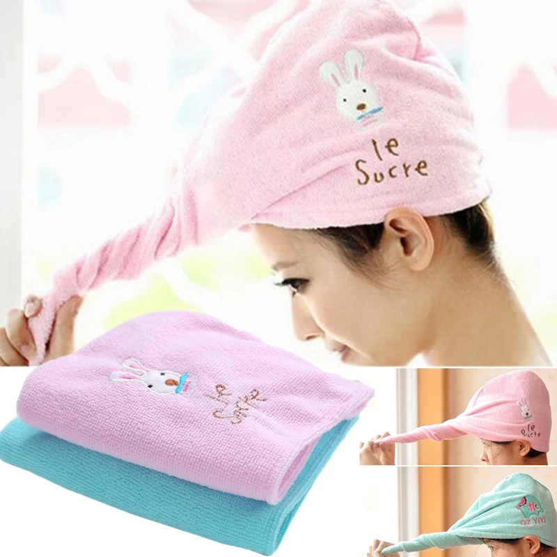 Шапочка для сушки волос Для ванны и душа Милая шляпа абсорбент