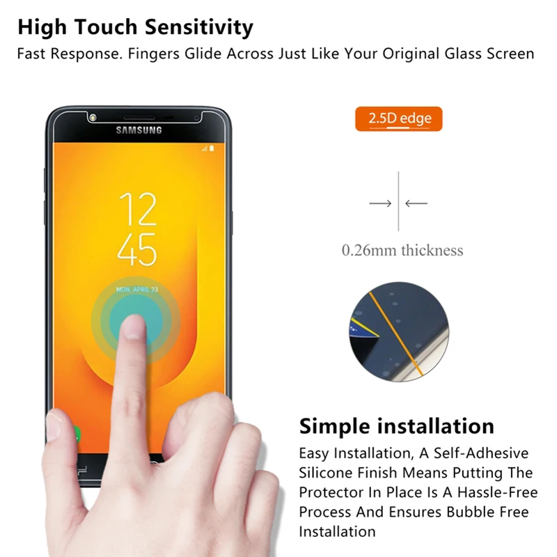 Защитная пленка для экрана Samsung J3 Pro 2017 закаленное стекло J5 защитное европейского