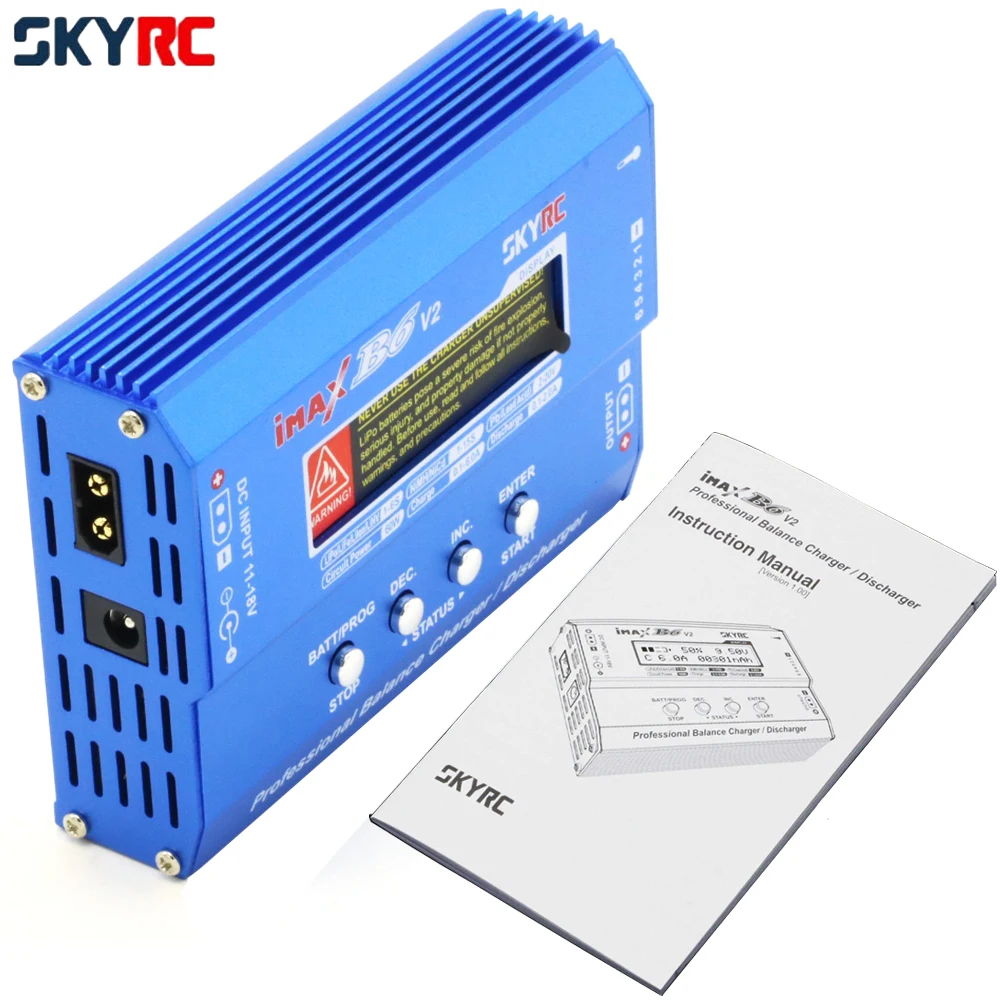 1 шт. SKYRC IMAX B6 V2 Цифровой RC Lipo NiMh зарядное устройство с 12 В 5A AC адаптер питания(ЕС/США/Великобритания/Австралия штекер