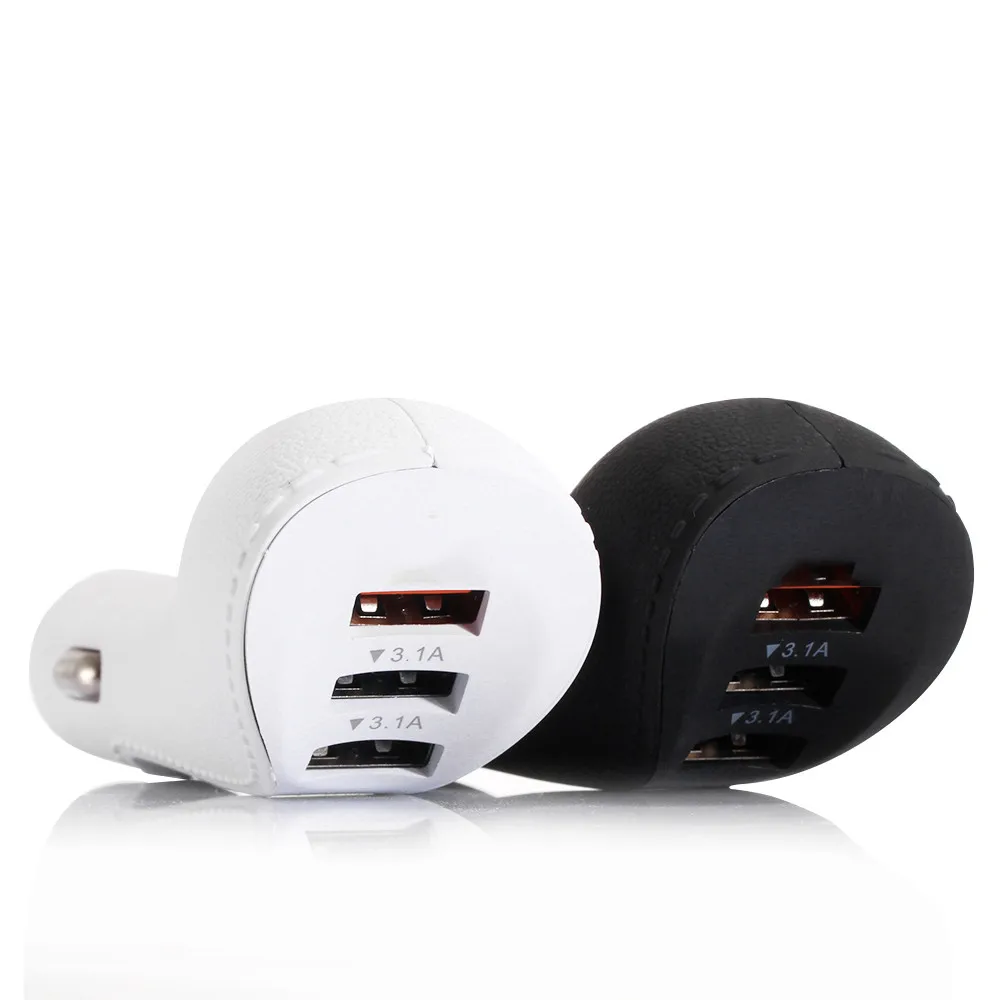 3-Порты и разъёмы зарядных порта USB для автомобиля Зарядное устройство адаптер QC 3,0 Быстрая зарядка для iPhone samsung RF быстрее