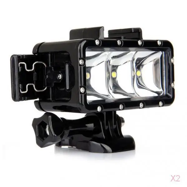 Waterproof Underwater Diving LED Video Camera Light Kit for Gopro 3+ 4 Action Camera Fill Lamp Diving Photo Video Lights