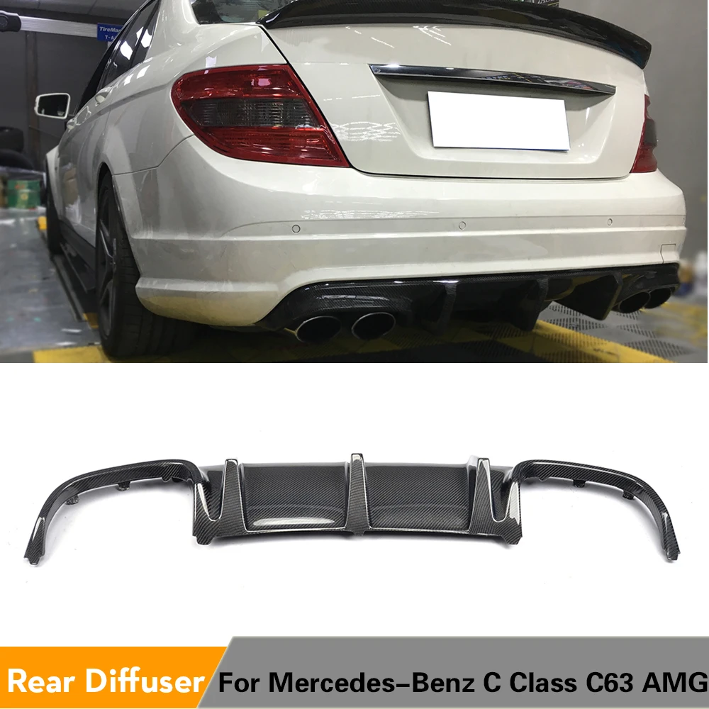 Диффузор заднего бампера спойлер для Mercedes-Benz C-Class W204 C63 AMG Sedan 4 двери только 2008 - 2011