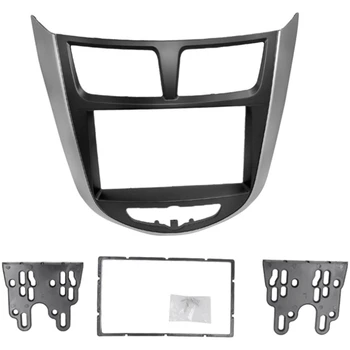 

2 Dins Car Center Stereo o Radio DVD GPS Plate Panel Frame Fascias Replacement for Hyundai I-25 for Accent Solaris Verna