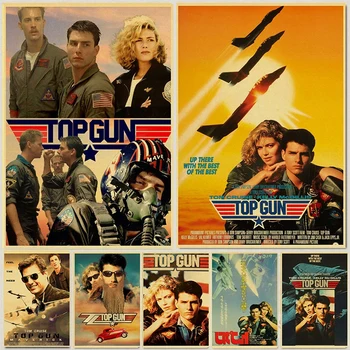 

Top Gun Movie Retro Poster Home Furnishing Decoration Kraft Paper Printed Wall Painting Home Art