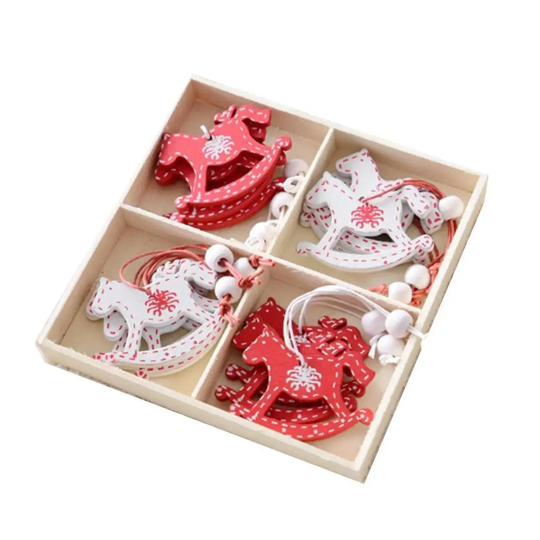 

Christmas Hanging Decorations Wooden Christmas Tree As Picture Pendant TypeA-F