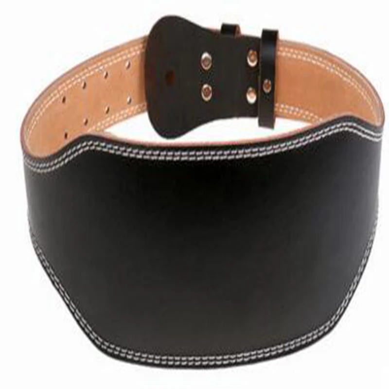 Кожаный мужской ремень тяжёлая атлетика спорт пояс для поддержки талии фитнес