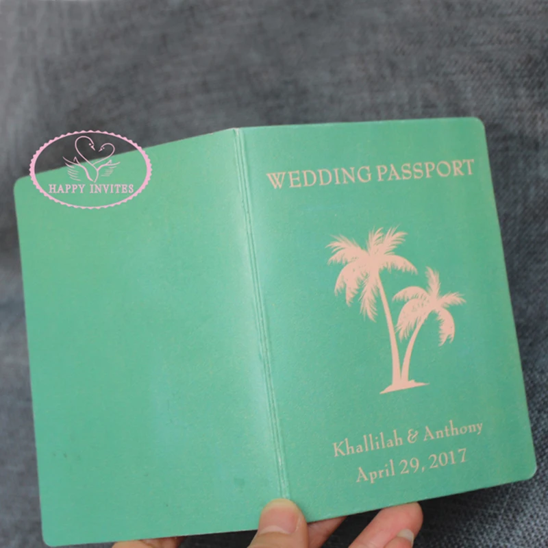 HI1132-05 Unique Invitation Card Passport Sytle Wedding Invitation Wedding Passport