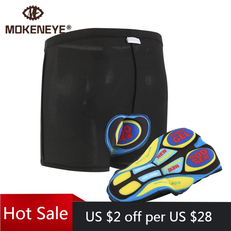 

MTB Cycling Shorts 5D 9D 20D Underpants Men Women Sport Underwear Shockproof Silica Gel Pad for Mountain Bike Bicycle Shorts
