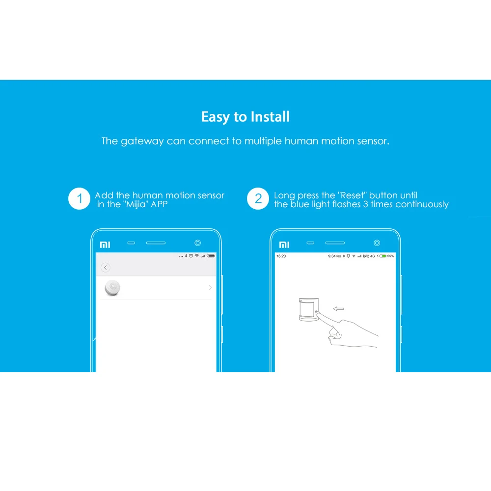 Aqara датчик человеческого тела ZigBee движение безопасность движения беспроводное соединение для xiaomi mijia умный дом
