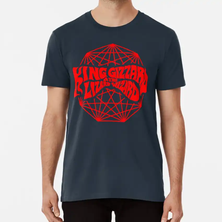 king gizzard nonagon infinity red t shirt nonagon infinity acid