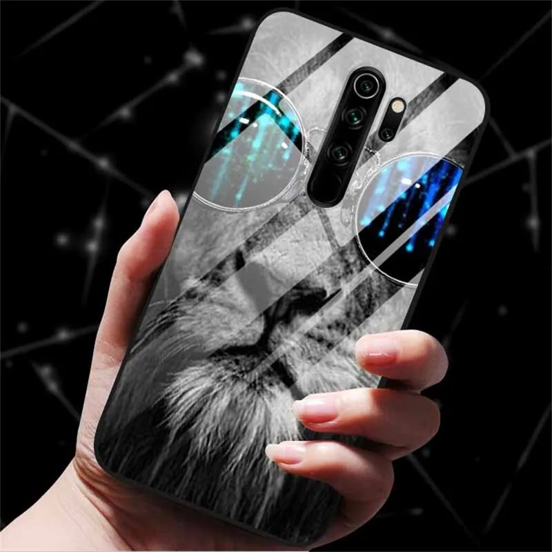 meizu phone case with stones lock Glass Back Cover For Meizu Note 8 Case Hard Tempered Glass Case For Meizu X8 V8 Pro Note 8 Phone Case Cover Note8 Soft Bumper meizu phone case with stones craft